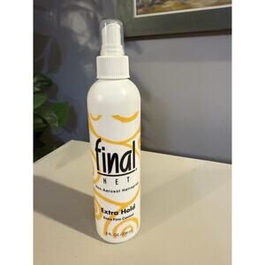Final Net Hairspray Non-Aerosol Extra Hold Extra Firm 8 Fl Oz 1 Bottle New